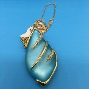 Crystal Embellished Sabre Necklace